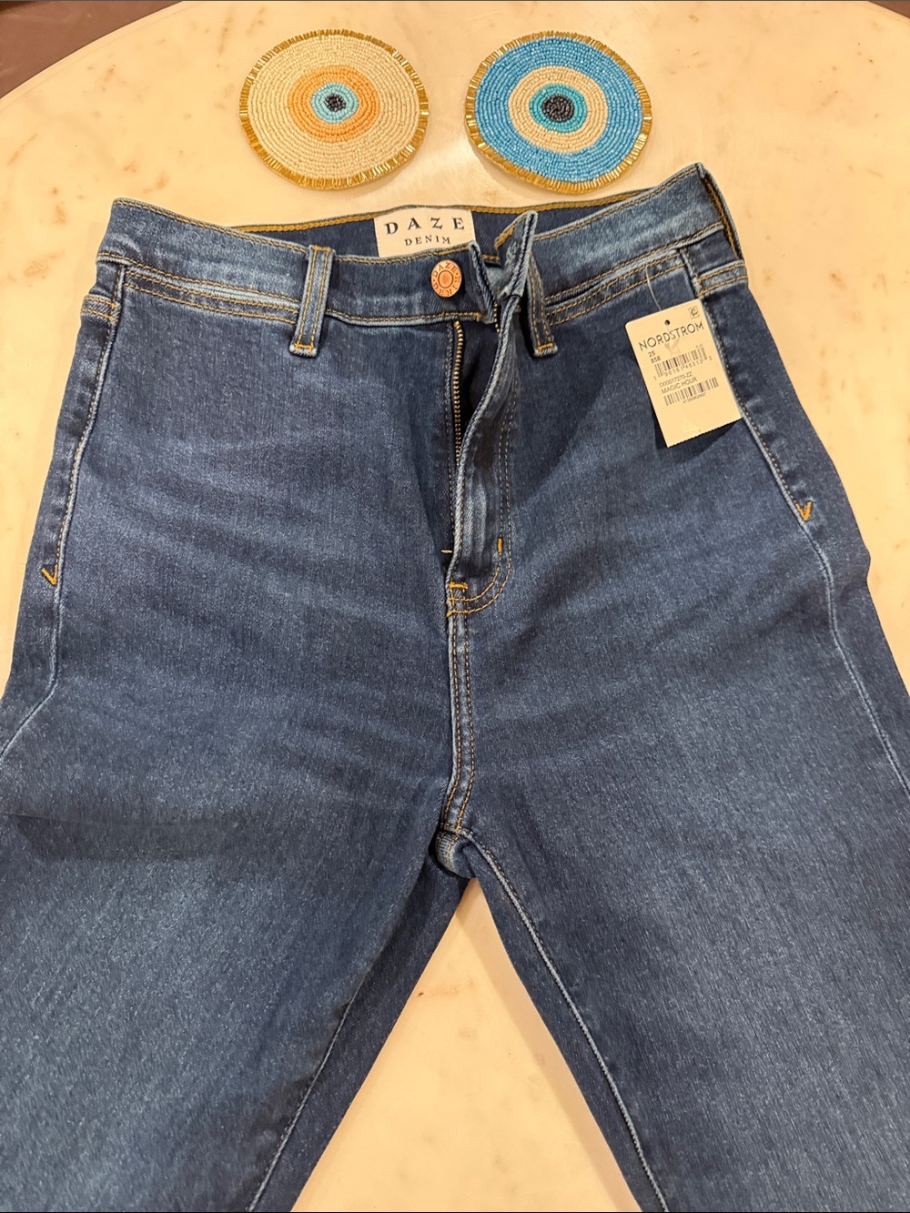 Daze Denim Women’s Slim Straight Jeans — Indigo Blue